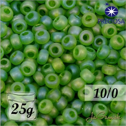 Rokajl Preciosa 10/0 Zelená rainbow č.51430-25g (PR10026)